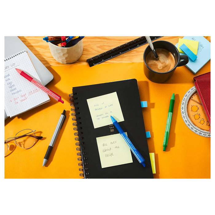 STABILO pointball colorful Ultramarine Ballpoint Pen with Blue Ink (2 Pack)