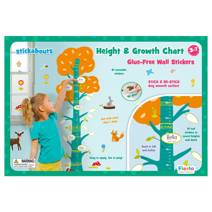 Nature Height Chart Stickabouts Wall Stickers