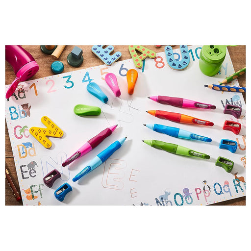 STABILO EASYergo 3.15 HB Pencil Light Blue and Dark Blue Left Handed Grip