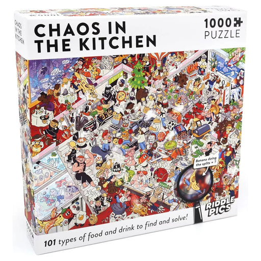 Riddle Pics Chaos in the Kitchen 1000 Piece Jigsaw Puzzle
