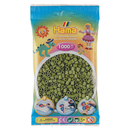 Hama Midi Beads Olive Green 1000 Piece Pack