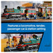 LEG) City Vintage Steam Train Building Set