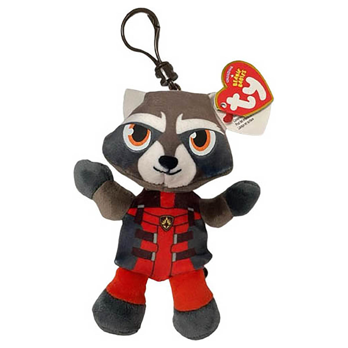 Ty Beanie Babies Marvel Rocket Key Clip Plush — Booghe