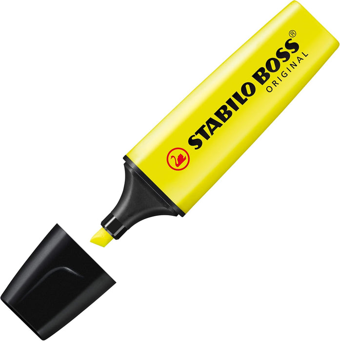 STABILO BOSS ORIGINAL Yellow Highlighter (4 Pack)