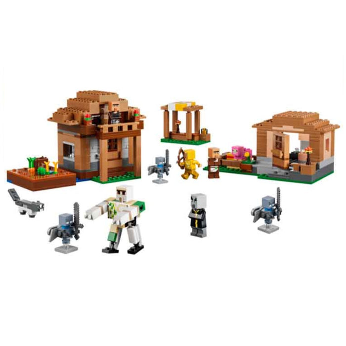 LEGO Minecraft Evoker Village Attack Building Set
