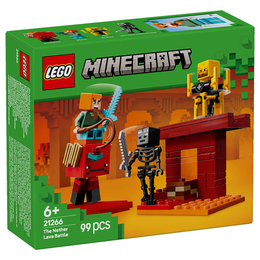 LEGO Minecraft The Nether Lava Battle Building Set
