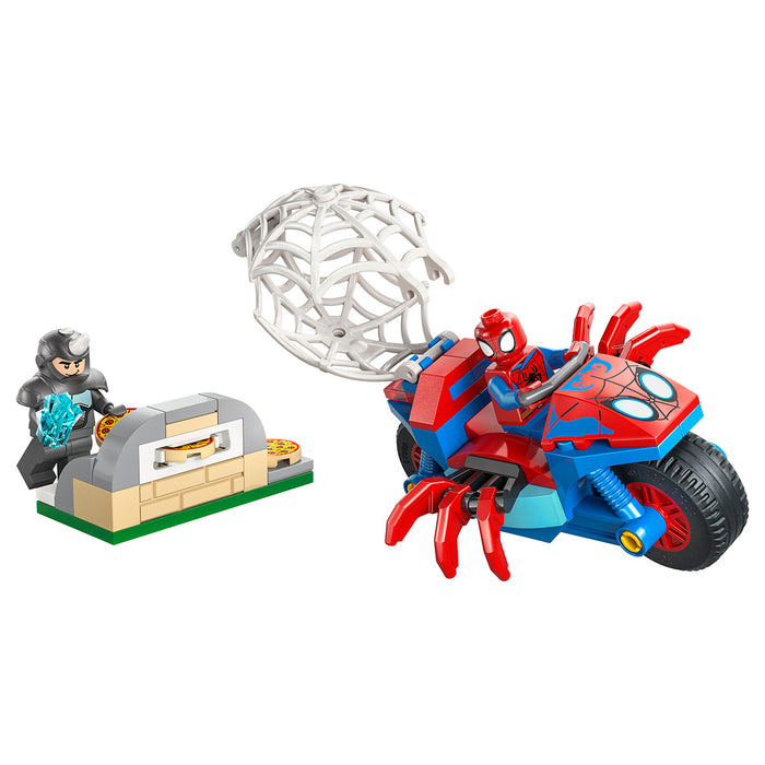 LEGO Marvel Spidey on his Motorcycle vs. Rhino 11206 Building Set
