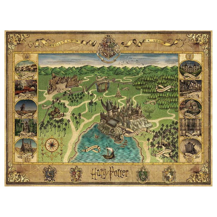 Ravensburger Harry Potter Hogwarts Map 1500 Piece Jigsaw Puzzle