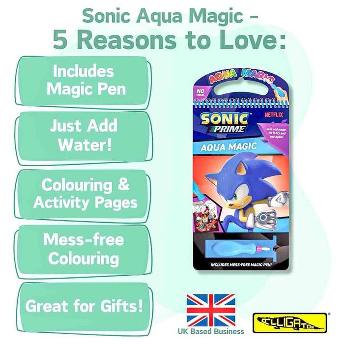 Sonic Prime Aqua Magic Book