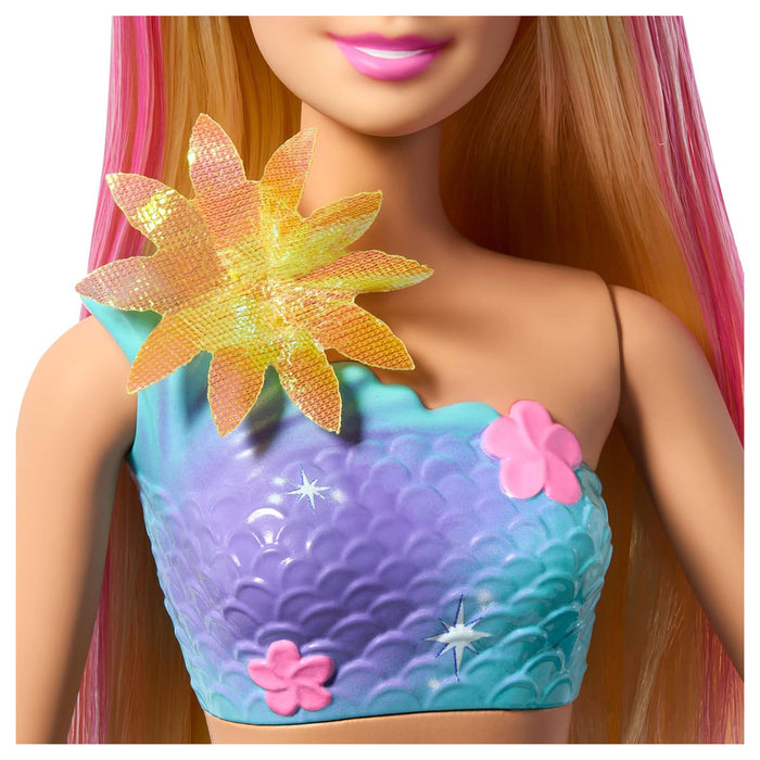 Barbie Flower Magic Mermaid Doll with Blooming Flowers