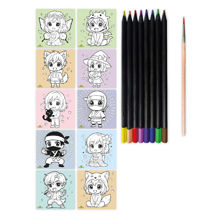 Sycomore Artissimo Manga Workshop Watercolour Pencils Chibi Set