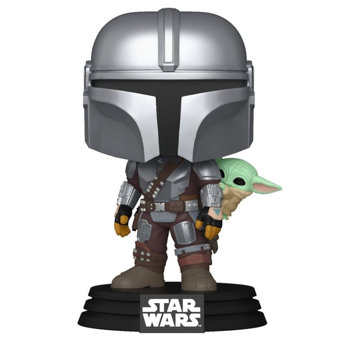 Funko Pop! Star Wars: The Mandalorian with Grogu Bobblehead Figure #818