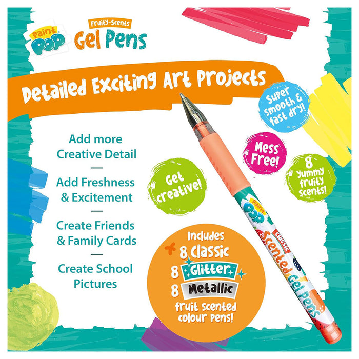 Paint Pop Fruity-Scents Gel Pens (24 Pack)
