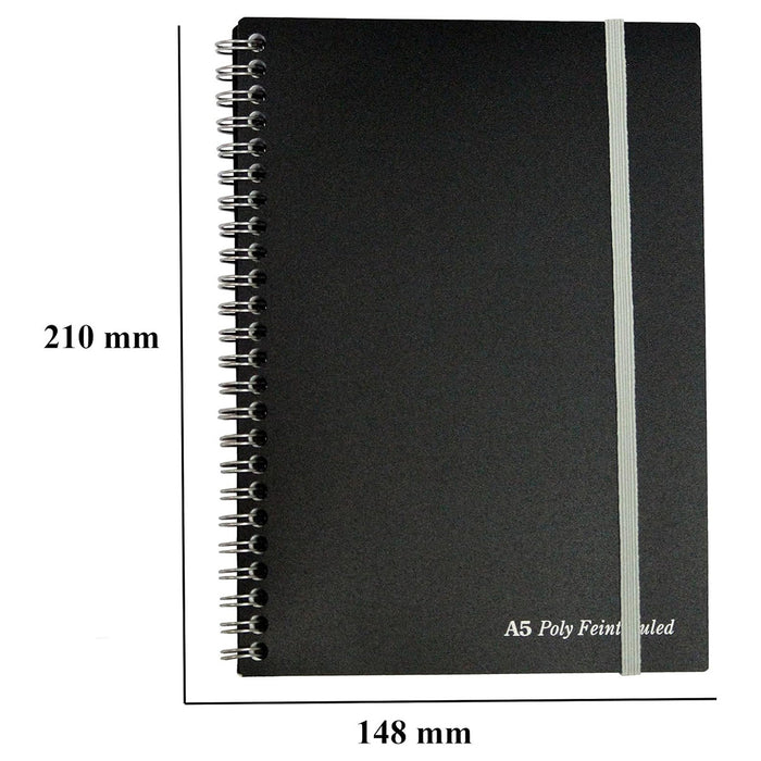 Pukka Pad A5 Black Poly Jotta 160 Pages