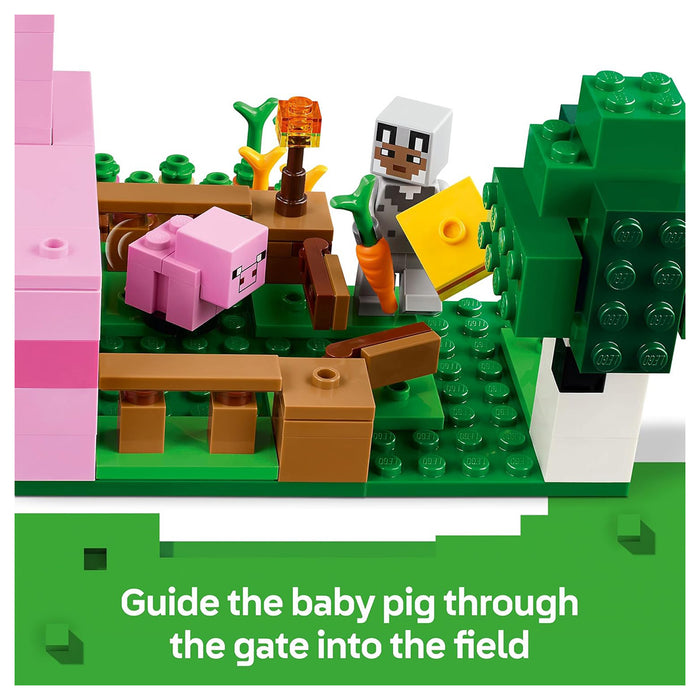 LEGO Minecraft The Baby Pig House Building Set