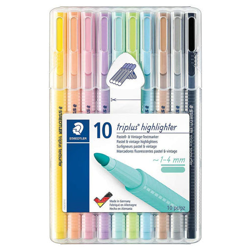 Staedtler Triplus Pastel Highlighters Pack of 10