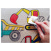 Funny Mat Construction Trucks Colouring Protection Mat