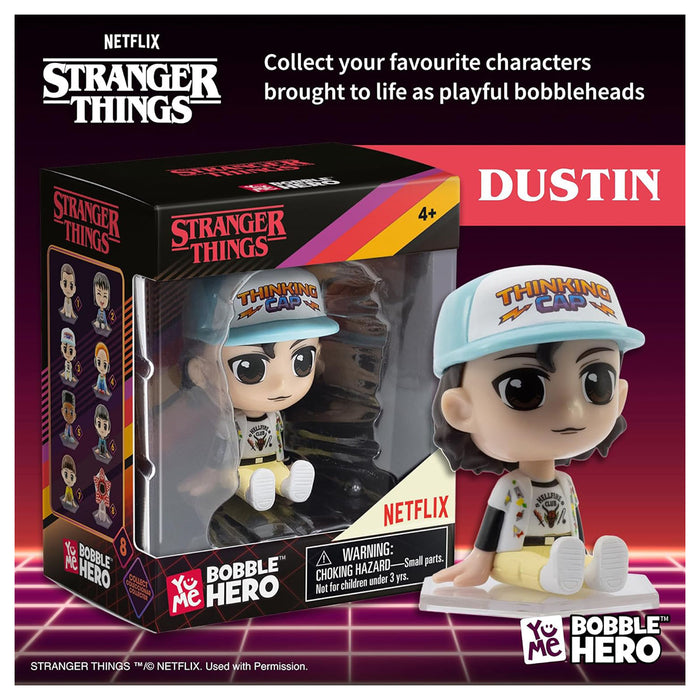StrangerThings Bobble Hero Dustin Mini Figure
