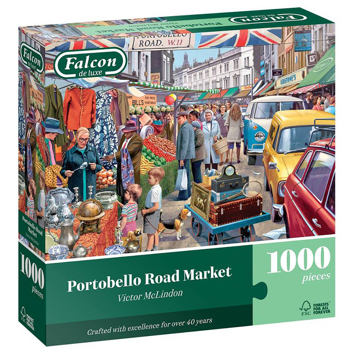 Falcon de Luxe Portobello Road Market 1000 Piece Jigsaw Puzzle — Booghe