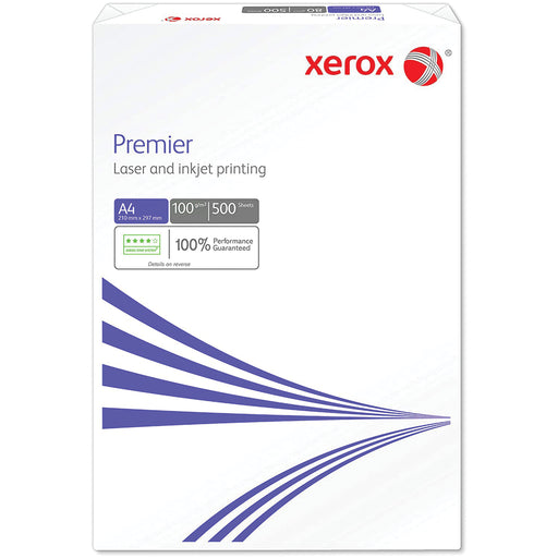 Xerox Premier Laser and Ink Jet Printing A4 Paper 100gsm 500 Sheets
