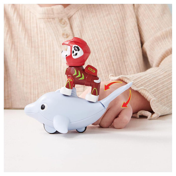 PAW Patrol Aqua Pups: Marshall and Dolphin Figures