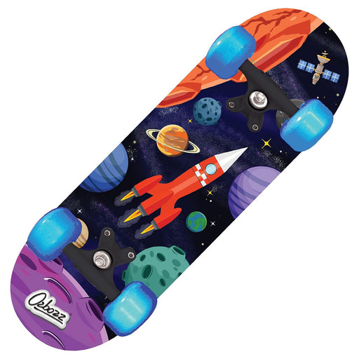 Ozbozz Space Skateboard with Flashing Wheels