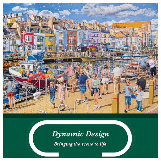 Falcon de luxe Weymouth Harbour 1000 Piece Jigsaw Puzzle