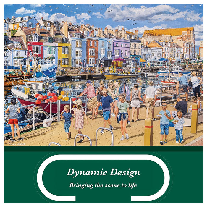 Falcon de luxe Weymouth Harbour 1000 Piece Jigsaw Puzzle