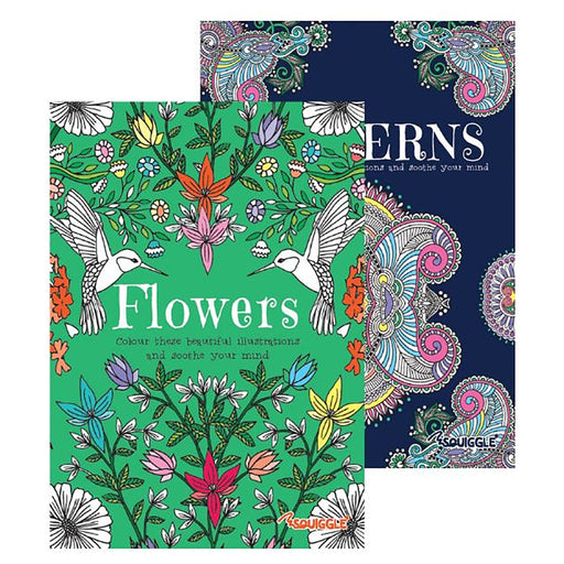 Flowers & Patterns Advanced Colouring Book 3 & 4