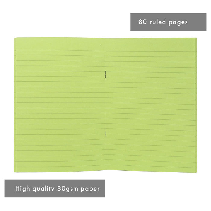 Pukka Pad Irlen Comfort in Colour Green A5 Notepad (5 Pack)