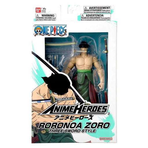 Anime Heroes One Piece Roronoa Zoro Three Sword Style Figure