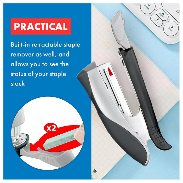 Maped Ergo Logic Stapler & Staples Pack (styles vary)