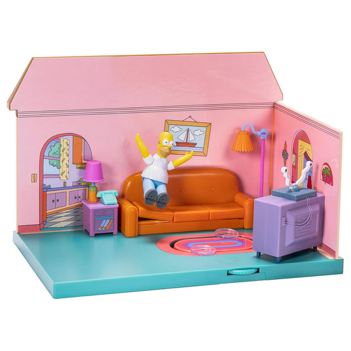 The Simpsons Living Room Diorama with Homer Figure
