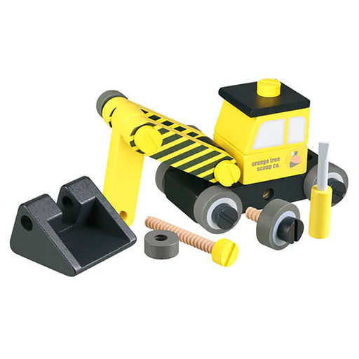 Orange Tree Toys Wooden Buildable Digger 