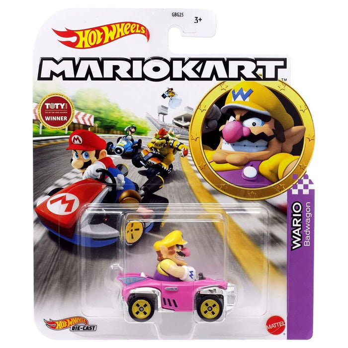 Hot Wheels Mario Kart Wario Bandwgon Die-Cast Car