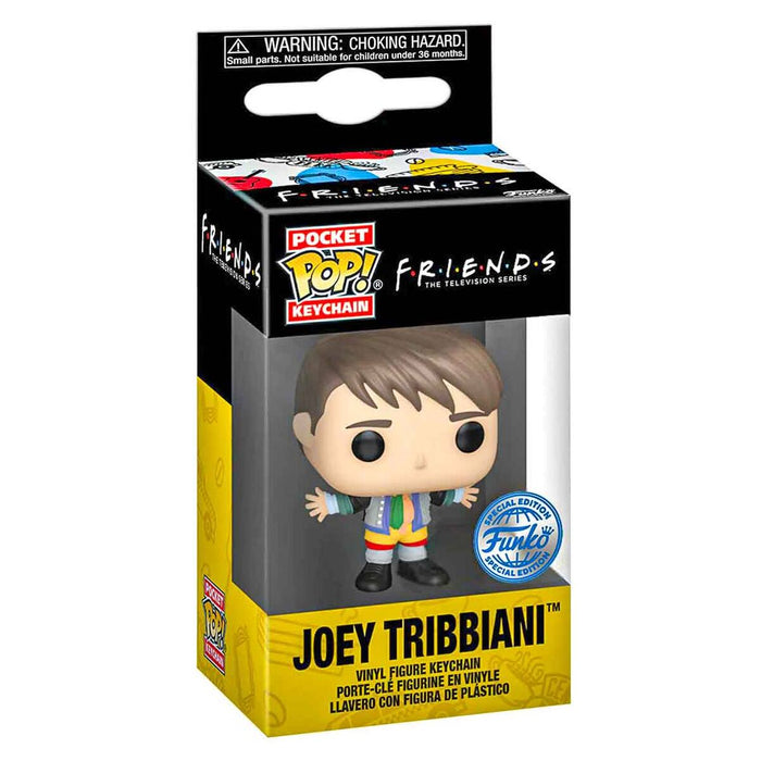 Funko Pop! Pocket Keychain: Friends TV: Joey Tribbiani (Chandler's Clothes) Vinyl Figure