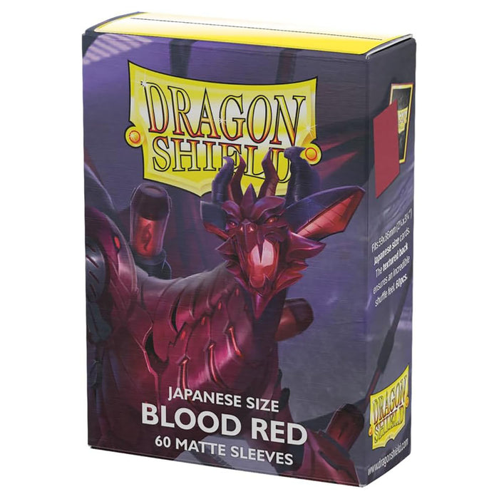 Dragon Shield Japanese Size Blood Red 60 Matte Sleeves