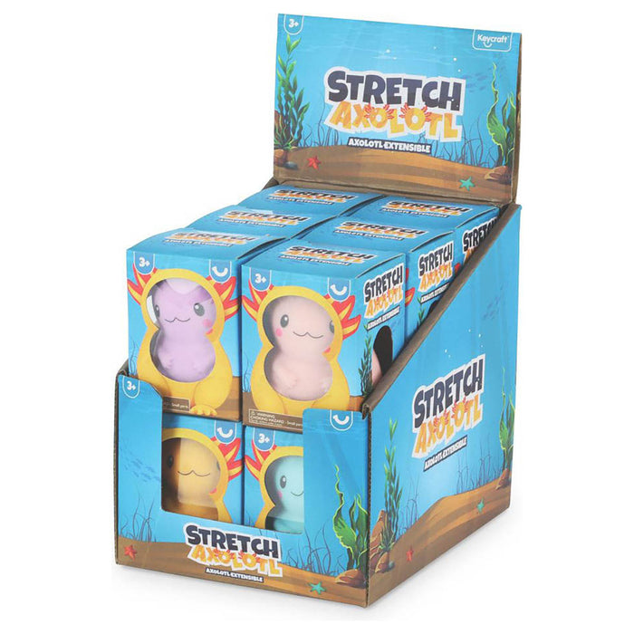 Keycraft Stretch Axolotl Figure (styles vary)