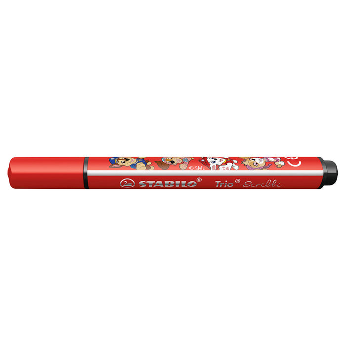 STABILO Trio Scribbi PAW Patrol Triangular Fibre-Tip Pens Assorted Colours (8 Pack)