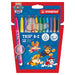 STABILO Trio A-Z PAW Patrol Fibre-Tip Pen with Triangular Grip Zone Assorted Colours (12 Pack) 