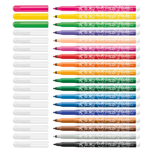 STABILO Trio A-Z PAW Patrol  Fibre-Tip Pens with Triangular Grip Zone Assorted Colours (18 Pack) 