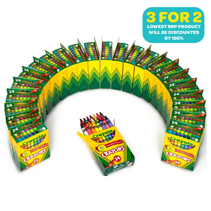 Crayola Wax Crayons (24 packs of 24)