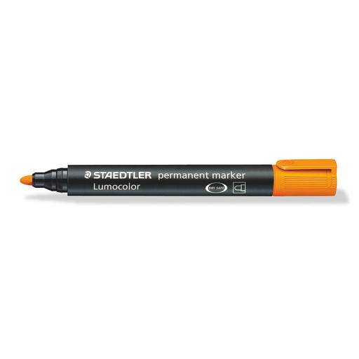 Staedtler Lumocolor Permanent Orange Bullet Tip Marker 