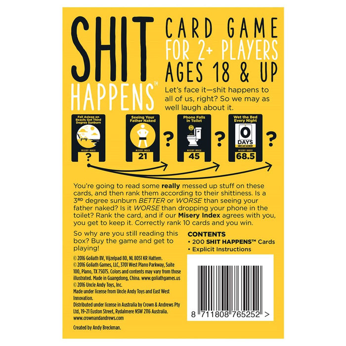 Shit Happens Adult Card Game