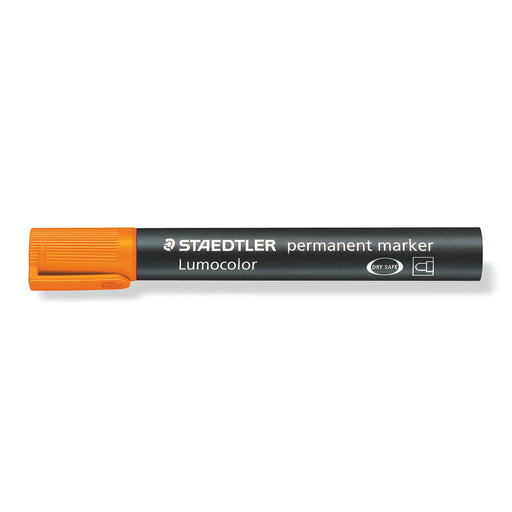 Staedtler Lumocolor Permanent Orange Bullet Tip Marker 
