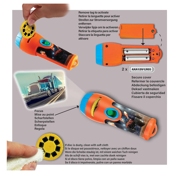 Brainstorm Tractor & Truck Torch & Projector