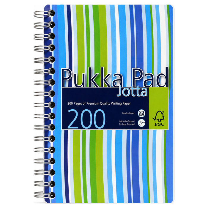 Pukka Pad A6 Stripes Jotta 200 Pages (styles vary)