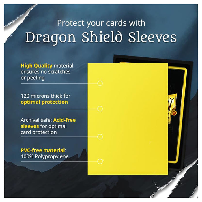 Dragon Shield White Standard Size Card Sleeves (100 Pack)