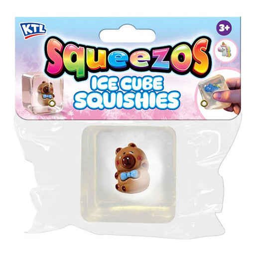 Squeezos Ice Cube With Creature Squish Squeeze Toy