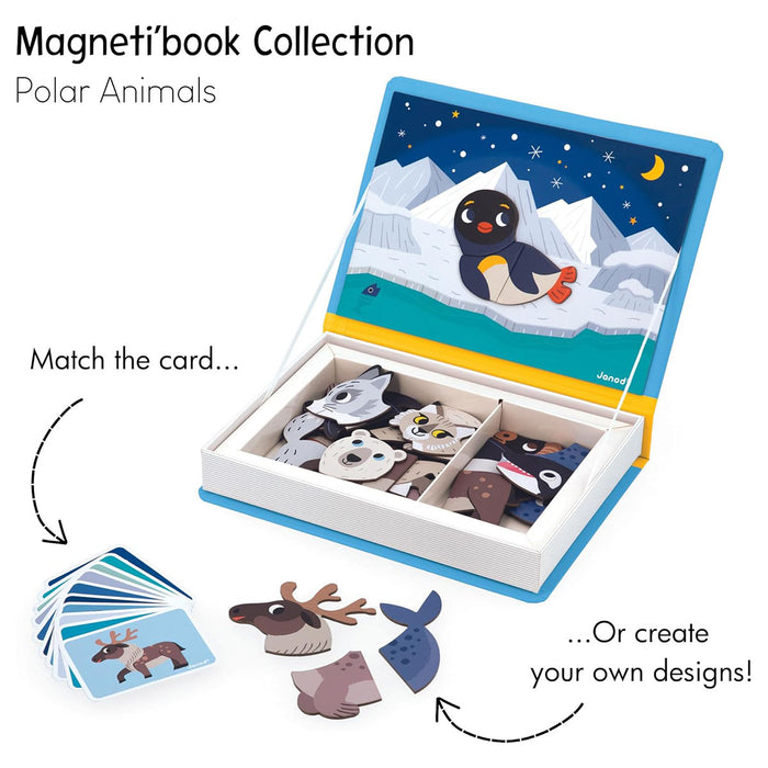Janod Magneti'book Polar Animals Set